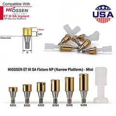US Dental Tapered Locator Overdenture Abutment Fit Hiossen Nobel Biocare Zimmer