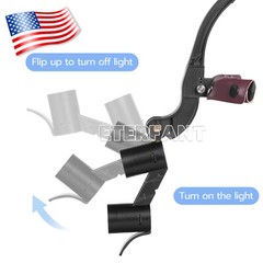 Dental 8W/9W 6 LED Shadowless Oral Lamp/3.5X Surgical Headband Binocular Loupes