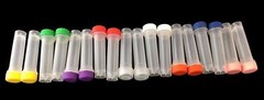 Plastic Vials Microcentrifuge Tubes Orange Lab Screw Cap Tube Lot Sample new 1ml