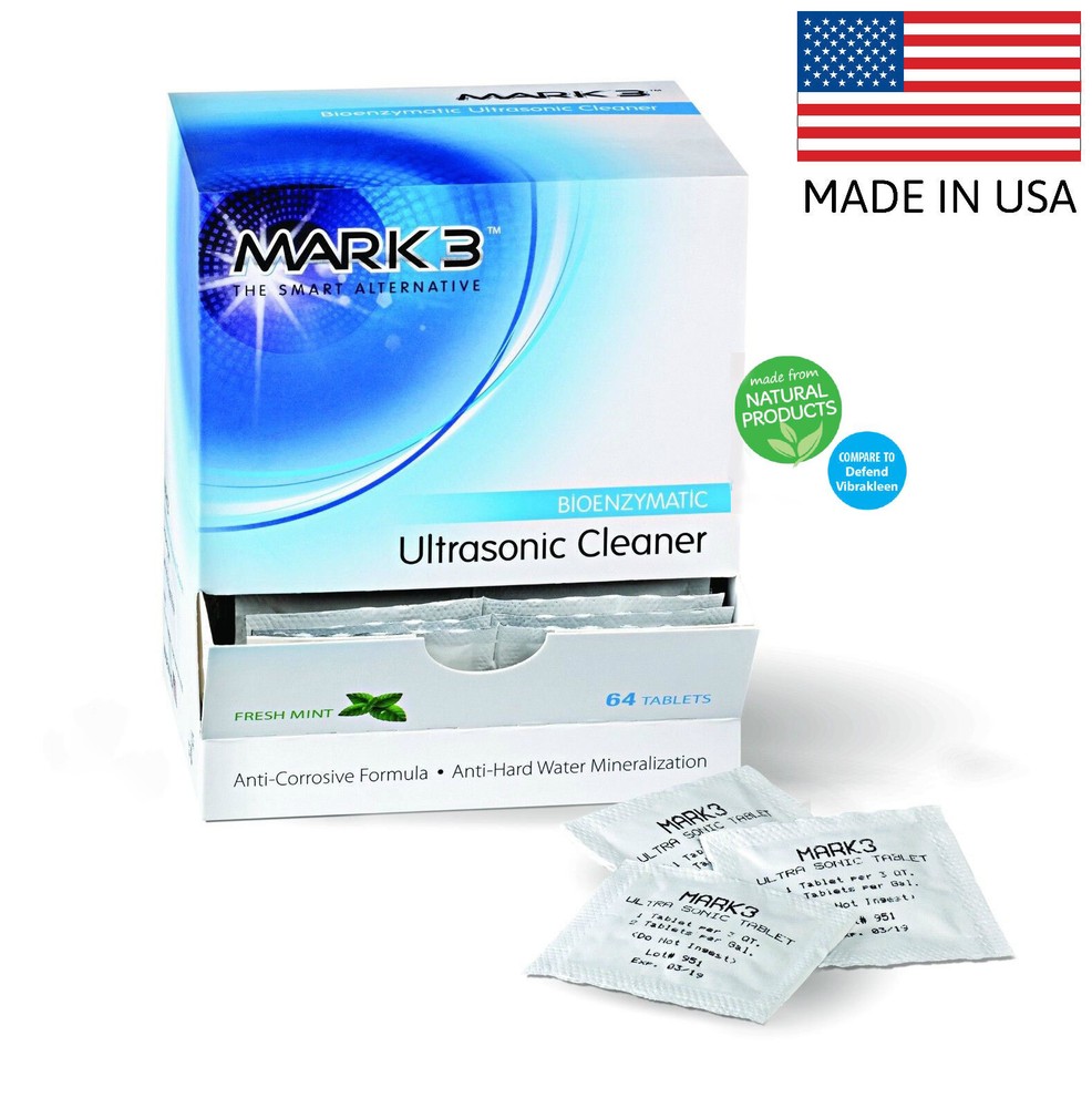 Mark 3 Dental Ultrasonic Cleaner Bioenzymatic 64 tablets/Box, 7640, Oct’26