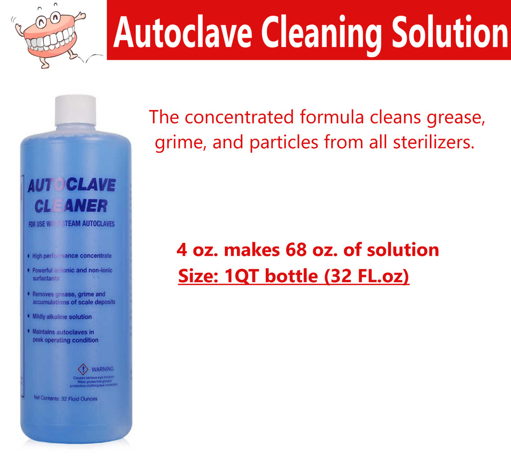 Dental EPR AUTOCLAVE STERILIZER CLEANER – 32 OZ LIQUID (DOUBLE SIZED) Exp 06/26