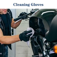 YKANG Disposable Nitrile Gloves,Latex Free Disposable Large (Pack of 100) Black