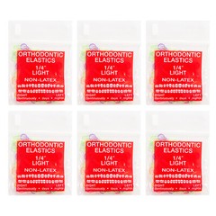 Dental Orthodontic Intra oral Elastic Neon Rubber Bands Elastics Brace Non-latex