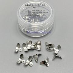 50Pcs Dental Metal Matrices Sectional Contoured Molar Matrix Refill Soft Band