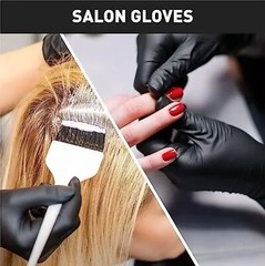 100PCS Disposable Black Nitrile Gloves for Household Cleaning Work Safety Tool