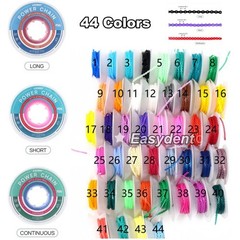 Dental Orthodontic Elastic Power Chain Rubber Braces Bands Continuous/Short/Long