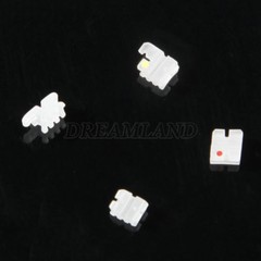 20pcs/Pack Dental Ceramic Braces Bracket 5*5 hooks 3 4 5 Orthodontic MBT.022 A!