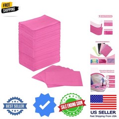 Dental Bibs, Disposable Dental Bibs Fuchsia, 125 Pack Waterproof Dental Bib f…
