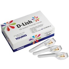 Young Dental 295484 D-Lish Fluoride Varnish Assorted 200/Bx