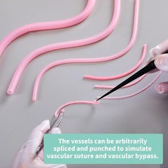 4PCS Vascular Microvascular Model Anastomosis Suture Training Teaching Mult Size