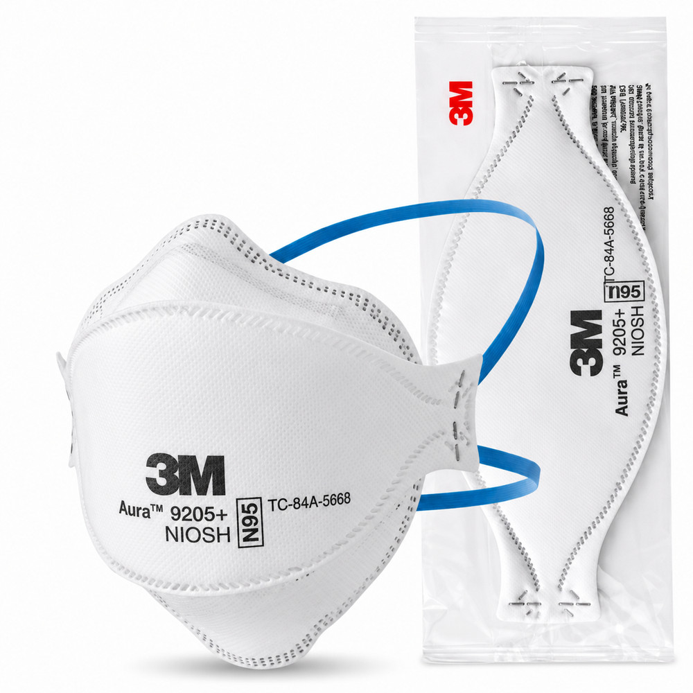3M Aura 9205+ N95 Face Mask Respirator 20pc pack