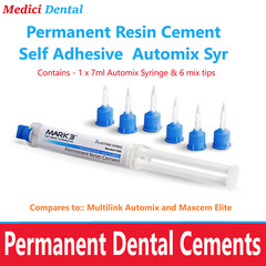 Mark3 Permanent Resin Cement, Self Adhesive 7 ml Automix Syringe w/6 Tips 5380