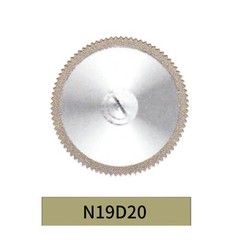 20PCS Dental Diamond Disc Thin 0.2×19mm Double Sided Fine Grit N19D20