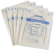 Dental Beta TMA Arch Wires Ti-Mo Alloy Rectangular Ovoid Form 17X25Upper /Lower