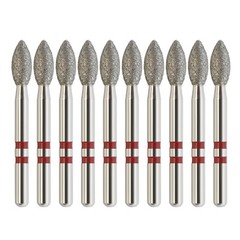 Zirconia Diamond Burs Friction Grip Egg Football Ball Round End Taper Cylinder