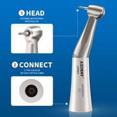 AZDENT Dental Slow Low Speed Handpiece 2/4Hole Motor /Polishing Burs Disc HP /RA