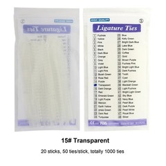 1000PCS Dental Orthodontic Ligature Ties Braces Elastic Rubber Bands Multi-Color