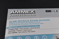AMMEX Professional Blue Nitrile Medical Food Disposable Gloves Powder&Latex Free