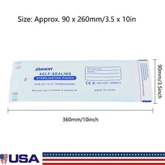 Sterilization Pouches- 3.5 ” x 10 ” Dental Self Pouch Bag 200 Bags