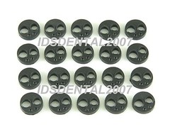 30PCS Autoclavable Dental Handpiece Gasket Midwest 4 Holes Black