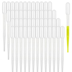 100 PCS 3ML Dropper Pipettes Essential Oil Transfer, Disposable Plastic Eye Drop