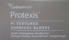 Protexis PI Polyisoprene Powder-Free Textured Surgical Gloves 7.5 Box:50