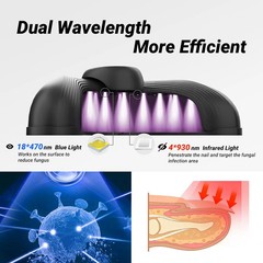 Nail Fungus Laser Nail Fungus Cleaning LED Light Device For Multiple Toenail