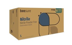 Nitrile Powder-Free Exam Gloves, Large Pack of 100 for Professionals