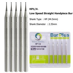 WAVE Dental Latch Carbide Burs Round RA Slow Speed Straight Handpiece Bur 44.5mm