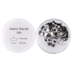 50 Pcs/Box Dental Sectional Contoured Matrice Refill Metal Matrix Bands M4 Type