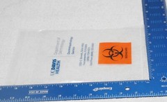 Clear Biohazard Specimen Transfer Sealtop Bags 2Mil Size 6×9 1000 bags LDPE