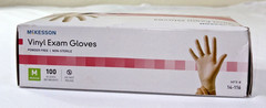 100 McKesson 14-116 Vinyl Exam Gloves Standard Cuff Length Medium