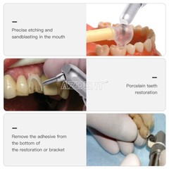 Dental High Low Speed Handpiece Kit 4 Hole /Alumina Microetcher Sandblasting Gun