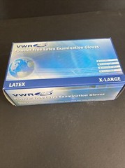 VWR Latex Gloves Extra Large 8 Boxes with 90 Gloves Each