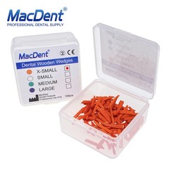 Dental Interdental Composite Contoured Wood Wooden Wedges Matrices 100Pcs/Box