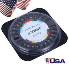 AZDENT Dental Orthodontic Braces Clear Ceramic Bracket Roth Slot.022 Hooks 3 4 5