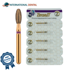 Dental MDT ZirconIT Egg ADJ Diamond Z277 FG Burs Smooth Finishing Restorations