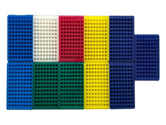 Lot of 11 Polypropylene 96Well Reversible Racks For 0.5-2.0mL Flasks Multicolors