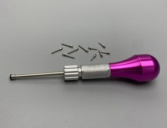 Dental Orthodontic Titanium Micro Implant Mini Screws Self-Drilling Fuchsia set