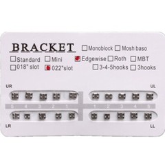 20 Pcs/Pack Dental Orthodontic 022″ Slot Edgewise Metal Brackets Braces No Hook