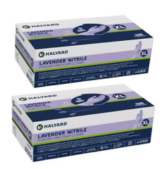 Halyard 52820 Lavender Nitrile Powder-Free Exam X-Large 52820 *2 Boxes*
