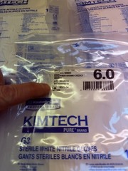 Kimtech G3 Sterile White Nitrile Gloves Size 6.0 US 56888 Lot of 20 NEW Open Box