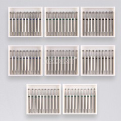 AZDENT Dental Diamond Round Burs For High Speed Handpiece Friction Grip 1.6mm