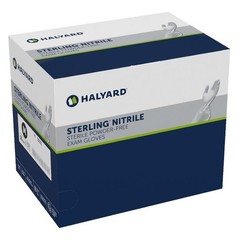 *50-Pairs* Halyard Sterling Nitrile Powder-Free Exam Gloves Sterile Medium 53131