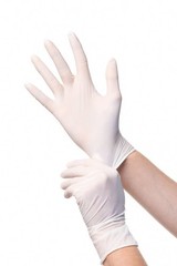 White Nitrile Exam Gloves 4mil Powder-Free Latex-Free 100/1000PCS Food Safe