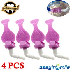 4Pcs Dental Mouth Opener Bite Block Saliva Suction Tube Dryshield Autoclavable