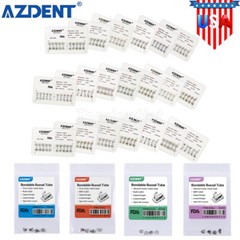 10Bag Dental Ortho Brackets Mini/Standard Roth/MBT.022 Hooks 345 /Buccal Tubes