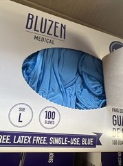 1000 Large Premium Powder Free Exam Gloves (10 Boxes of 100) Exp.2027
