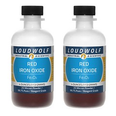 Red Iron Oxide, 8oz, Reagent Grade 99.7% Pure, Sturdy Bottle SHIPS SAME DAY