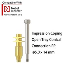 Nobel Biocare Impression Transfer Coping Open Close Tray for NP/RP Hex Platform